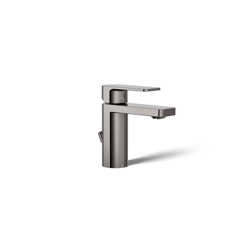 KOHLER K-23472-4K-TT Parallel Single-Handle Bathroom Sink Faucet, 1.0 Gpm In Vibrant Titanium