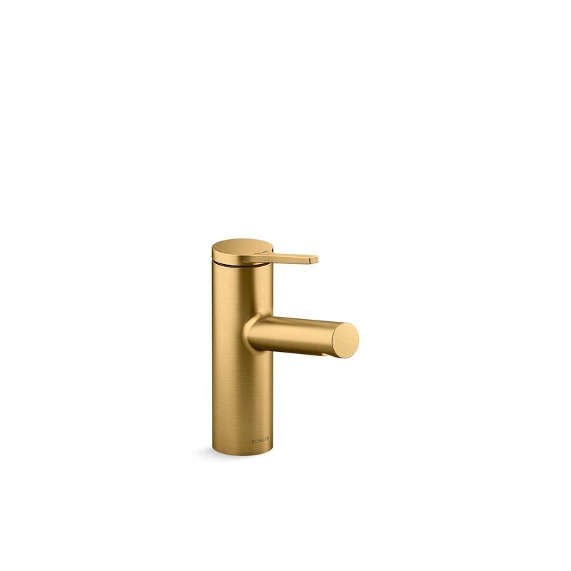 KOHLER K-35048-4-2MB Single-handle bathroom sink faucet, 1.2 gpm  -  Vibrant Brushed Moderne Brass